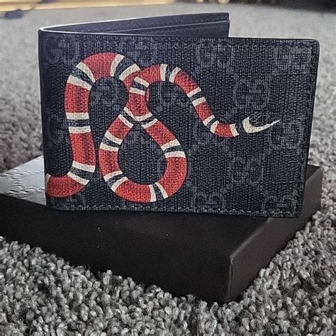 gucci wallet repliche|authentic gucci snake wallet.